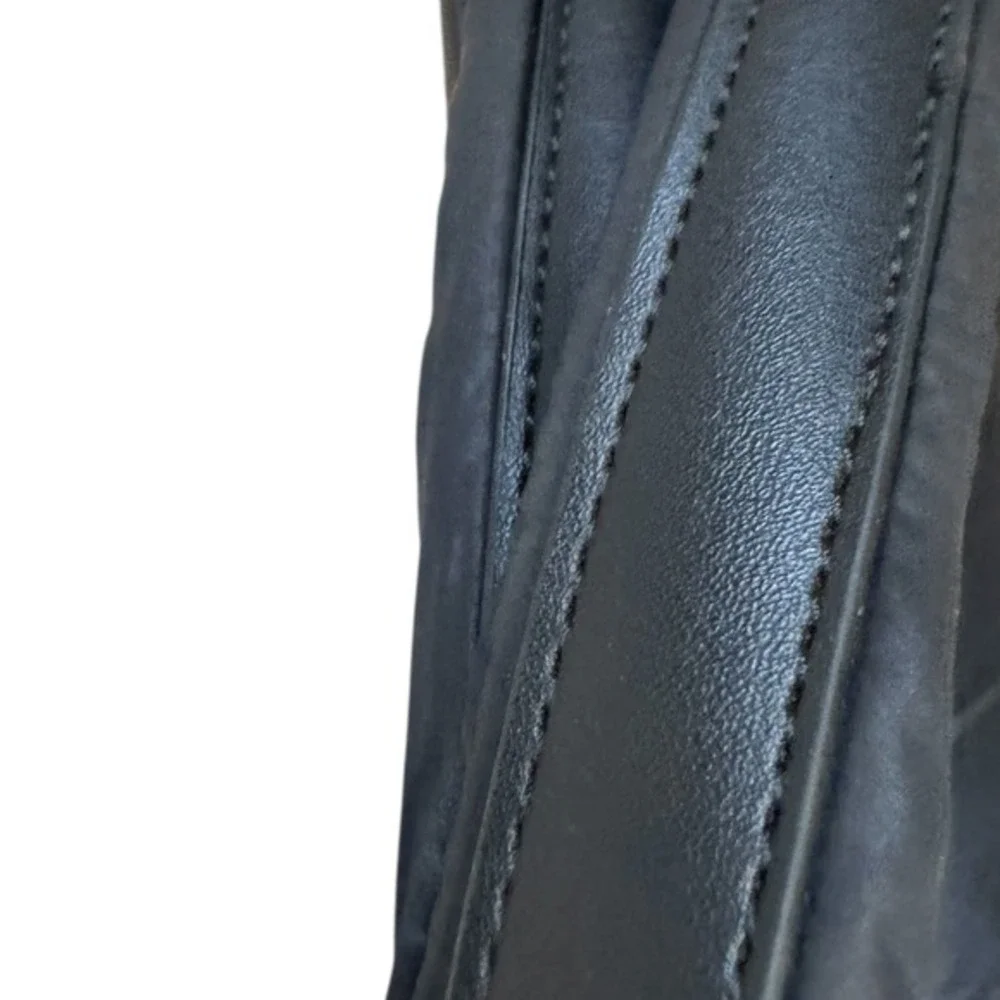 Joan‎ & David Black Puffer Tote Bag Quilted Carryall Travel Handbag Nylon